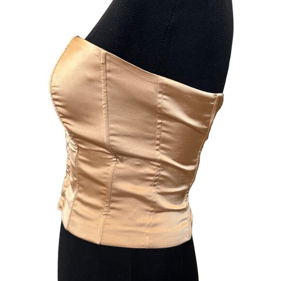 New ~ EDIKTED ~ Side Lace Up Corset Top Small - Picture 2 of 6